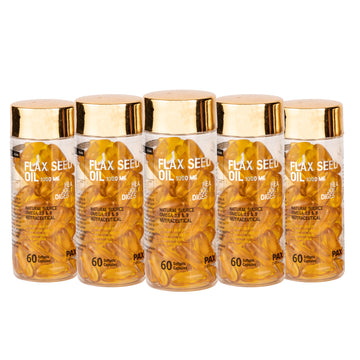 Pax Flaxseed Oil 1000mg Softgel Capsules Pack of 5